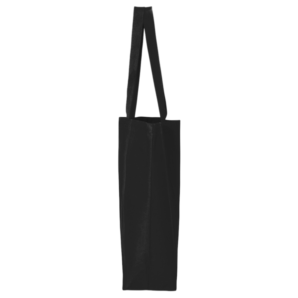 Q-Tees 25L Jumbo Tote, Black, Left Side view