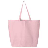 Q-Tees 25L Jumbo Tote, Light Pink, Back view