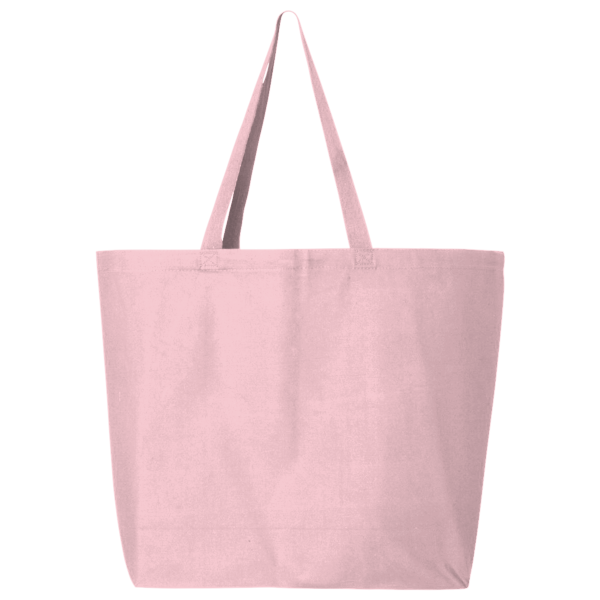 Q-Tees 25L Jumbo Tote, Light Pink, Front view