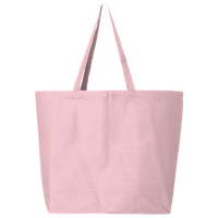 Q-Tees 25L Jumbo Tote, Light Pink, Front view