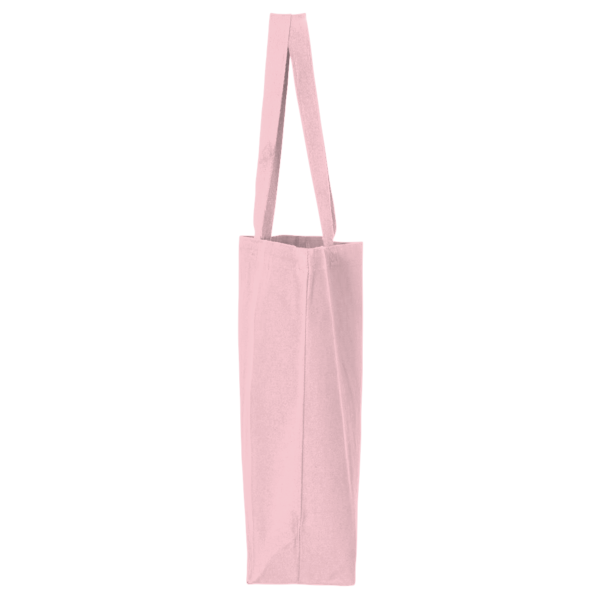 Q-Tees 25L Jumbo Tote, Light Pink, Left Side view
