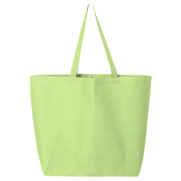 Q-Tees 25L Jumbo Tote, Lime, Back view