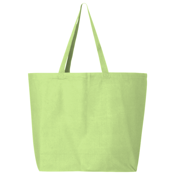 Q-Tees 25L Jumbo Tote, Lime, Front view