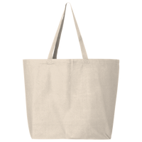 Q-Tees 25L Jumbo Tote, Natural, Front view