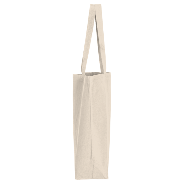 Q-Tees 25L Jumbo Tote, Natural, Right Side view