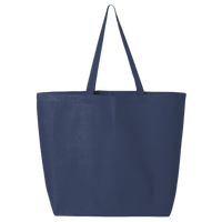 Q-Tees 25L Jumbo Tote, Navy, Back view
