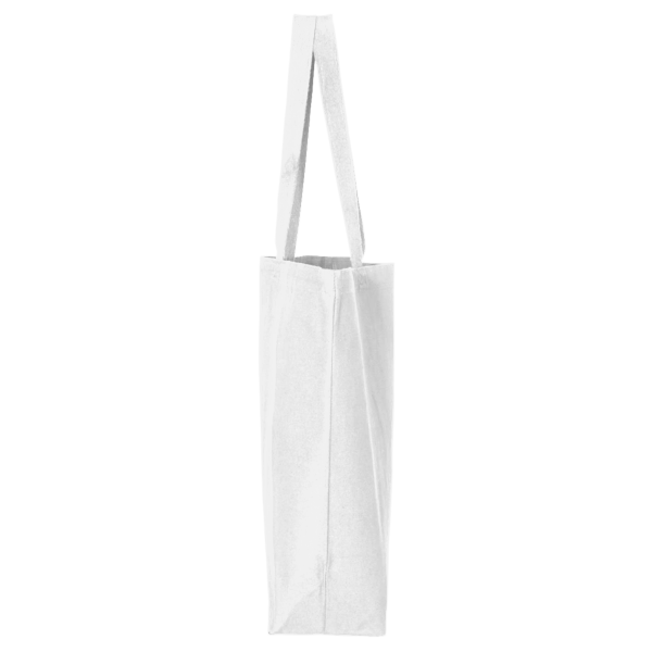 Q-Tees 25L Jumbo Tote, White, Left Side view