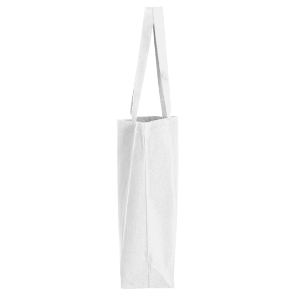 Q-Tees 25L Jumbo Tote, White, Right Side view