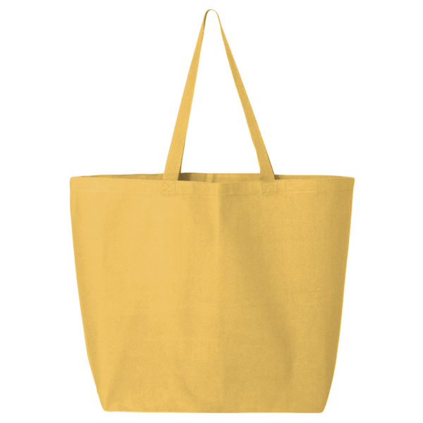 Q-Tees 25L Jumbo Tote, Yellow, Back view