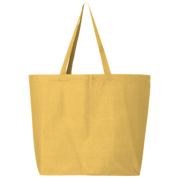 Q-Tees 25L Jumbo Tote, Yellow, Front view