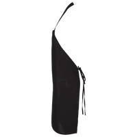 Q-Tees Bib Apron, Black / Black, Left Side view