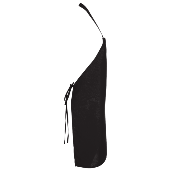 Q-Tees Bib Apron, Black / Black, Right Side view