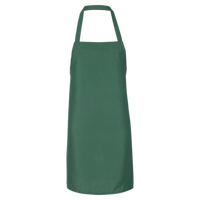 Q-Tees Bib Apron, Forest / Forest, Front view