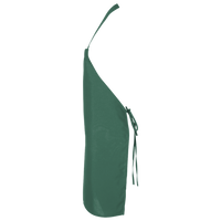 Q-Tees Bib Apron, Forest / Forest, Left Side view