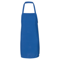 Q-Tees Bib Apron, Royal / Royal, Front view