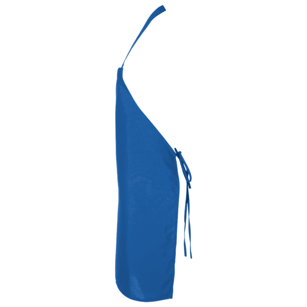 Q-Tees Bib Apron, Royal / Royal, Left Side view