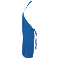 Q-Tees Bib Apron, Royal / Royal, Left Side view