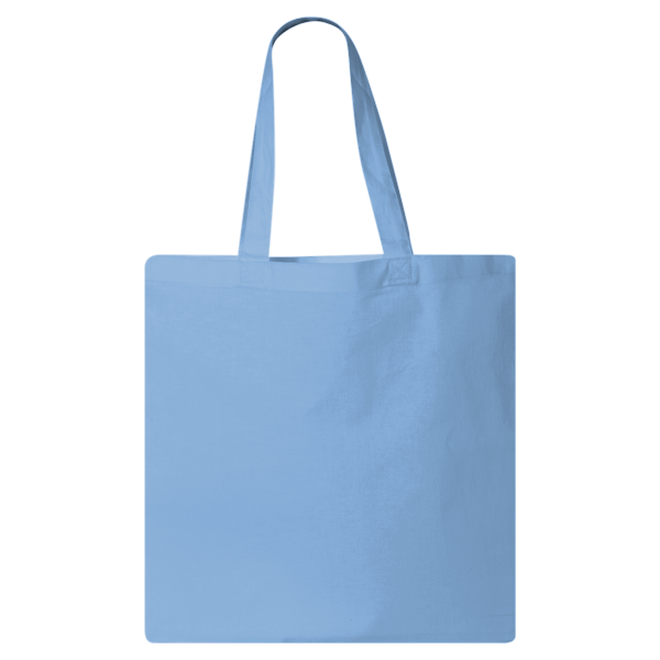Q-Tees Economical Tote, Carolina Blue, Front view