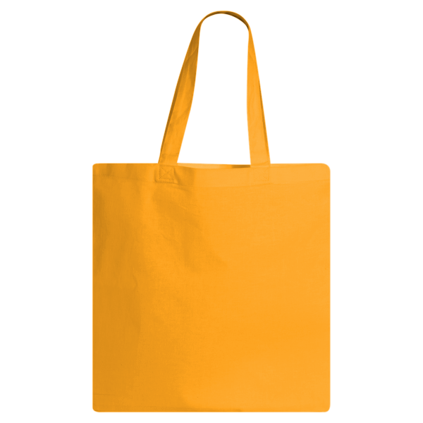 Q-Tees Economical Tote, Gold, Back view