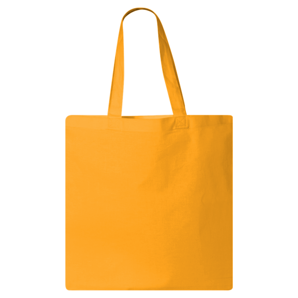Q-Tees Economical Tote, Gold, Front view
