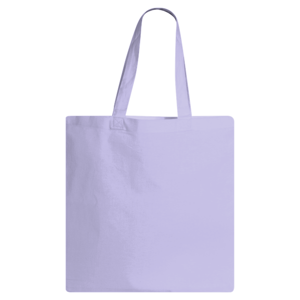 Q-Tees Economical Tote, Lavender, Back view