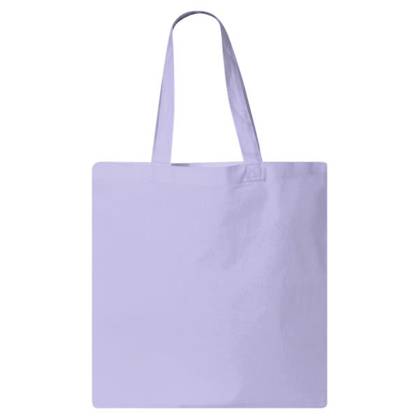 Q-Tees Economical Tote, Lavender, Front view