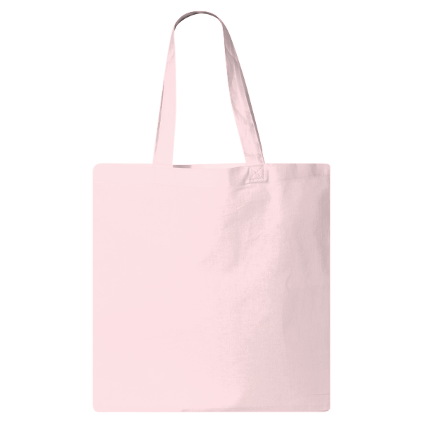 Q-Tees Economical Tote, Light Pink, Front view