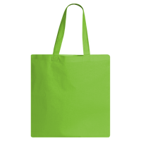 Q-Tees Economical Tote, Lime, Back view