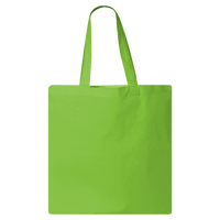 Q-Tees Economical Tote, Lime, Front view