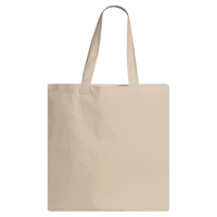 Q-Tees Economical Tote, Natural, Back view