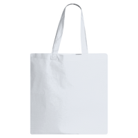 Q-Tees Economical Tote, White, Back view