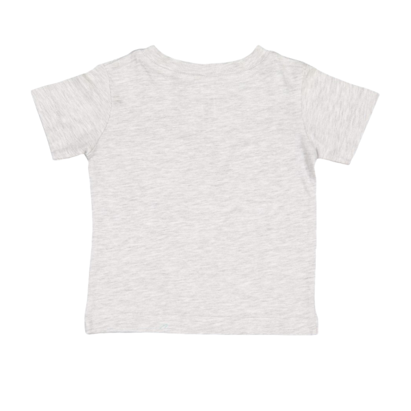 Rabbit Skins Infant Fine Jersey Tee, Ash, Back view