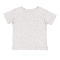 Rabbit Skins Infant Fine Jersey Tee, Ash, Front view