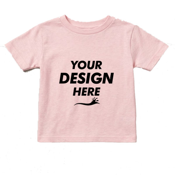 Rabbit Skins Infant Fine Jersey Tee, Ballerina, Front view, Mockup