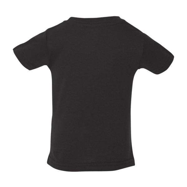 Rabbit Skins Infant Fine Jersey Tee, Black, Back view