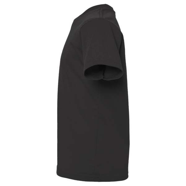 Rabbit Skins Infant Fine Jersey Tee, Black, Left Sleeve view