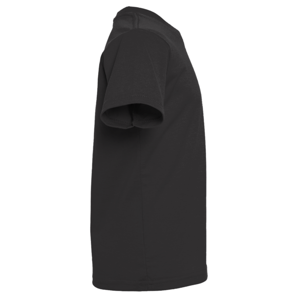 Rabbit Skins Infant Fine Jersey Tee, Black, Right Sleeve view