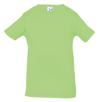 Rabbit Skins Infant Fine Jersey Tee, Key Lime, Front view