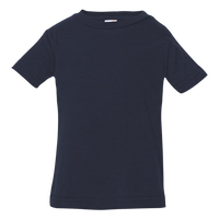 Rabbit Skins Infant Fine Jersey Tee, Navy, Front view