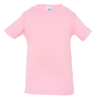 Rabbit Skins Infant Fine Jersey Tee, Pink, Front view