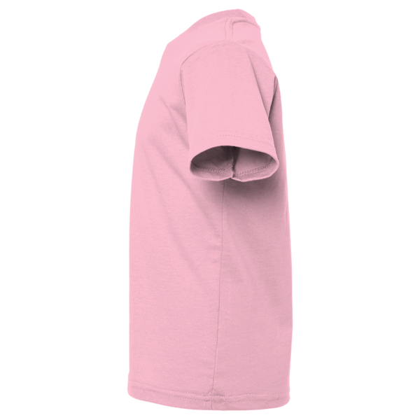 Rabbit Skins Infant Fine Jersey Tee, Pink, Left Sleeve view