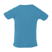 Rabbit Skins Infant Fine Jersey Tee, Turquoise, Back view