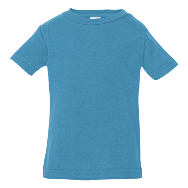Rabbit Skins Infant Fine Jersey Tee, Turquoise, Front view