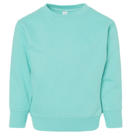 Rabbit Skins Toddler Fleece Crewneck Sweatshirt, Chill, Front view