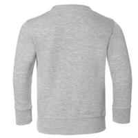 Rabbit Skins Toddler Fleece Crewneck Sweatshirt, Heather, Back view