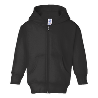 Rabbit Skins Toddler Full-Zip Fleece Hoodie, Vintage Smoke, Front view