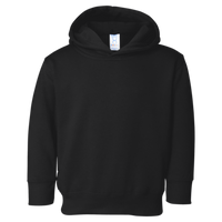 Rabbit Skins Toddler Pullover Fleece Hoodie, Black, Front view
