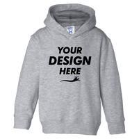 Rabbit Skins Toddler Pullover Fleece Hoodie, Heather, Front view, Mockup