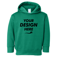 Rabbit Skins Toddler Pullover Fleece Hoodie, Kelly, Front view, Mockup