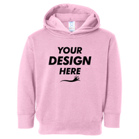 Rabbit Skins Toddler Pullover Fleece Hoodie, Pink, Front view, Mockup